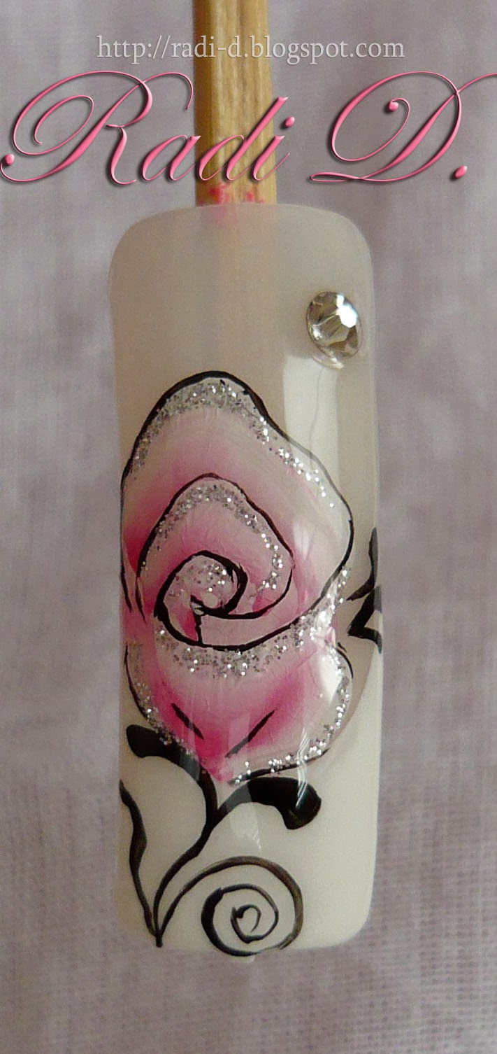 It`s all about nails Step by Step One Stroke Flower