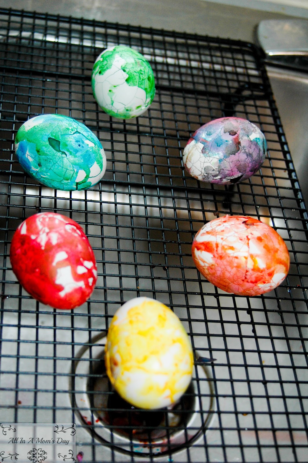 All In A Mom's Day Marbled Easter Deviled Eggs