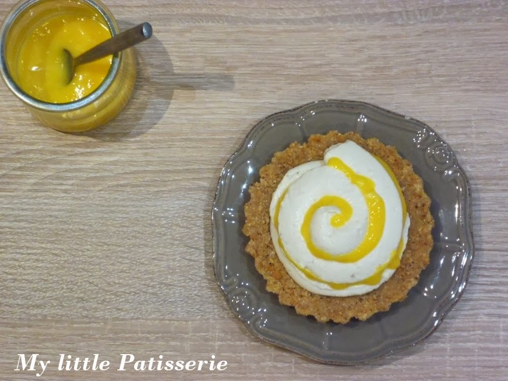 MylittlePatisserie Cheesecake banane au clémentine curd