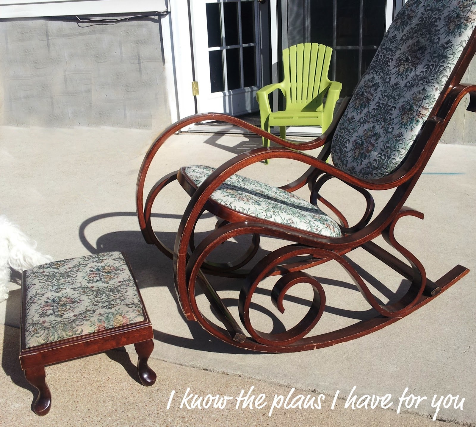 I Know The Plans I Have For You The process of the Bentwood rocker
