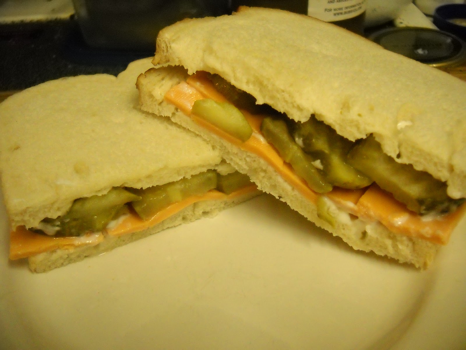 Blessed Vegan Life Classic Pickle and Cheese Sandwich