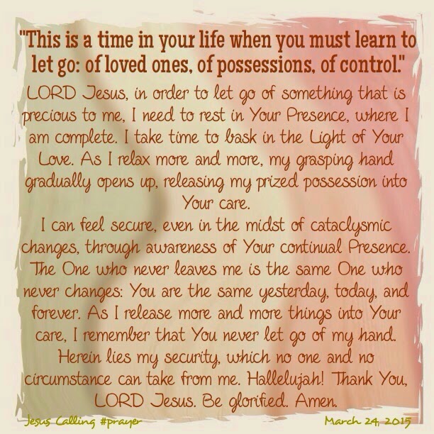 Bakers' Blessings Jesus Calling prayer March 24