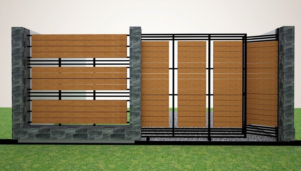 Desain Unik Pagar Rumah Minimalis Rancangan Unik Pagar Rumah
