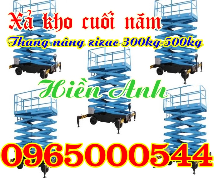 Thang nâng ziczac 300kg, 500kg nâng cao 6m, 8m, 10m, 12m, 14m, 16m