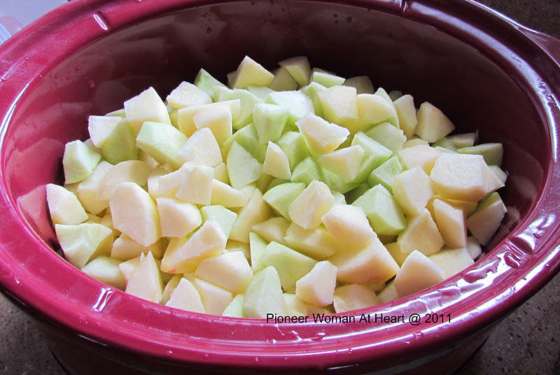 Pioneer Woman at Heart Homemade Crockpot Applesauce