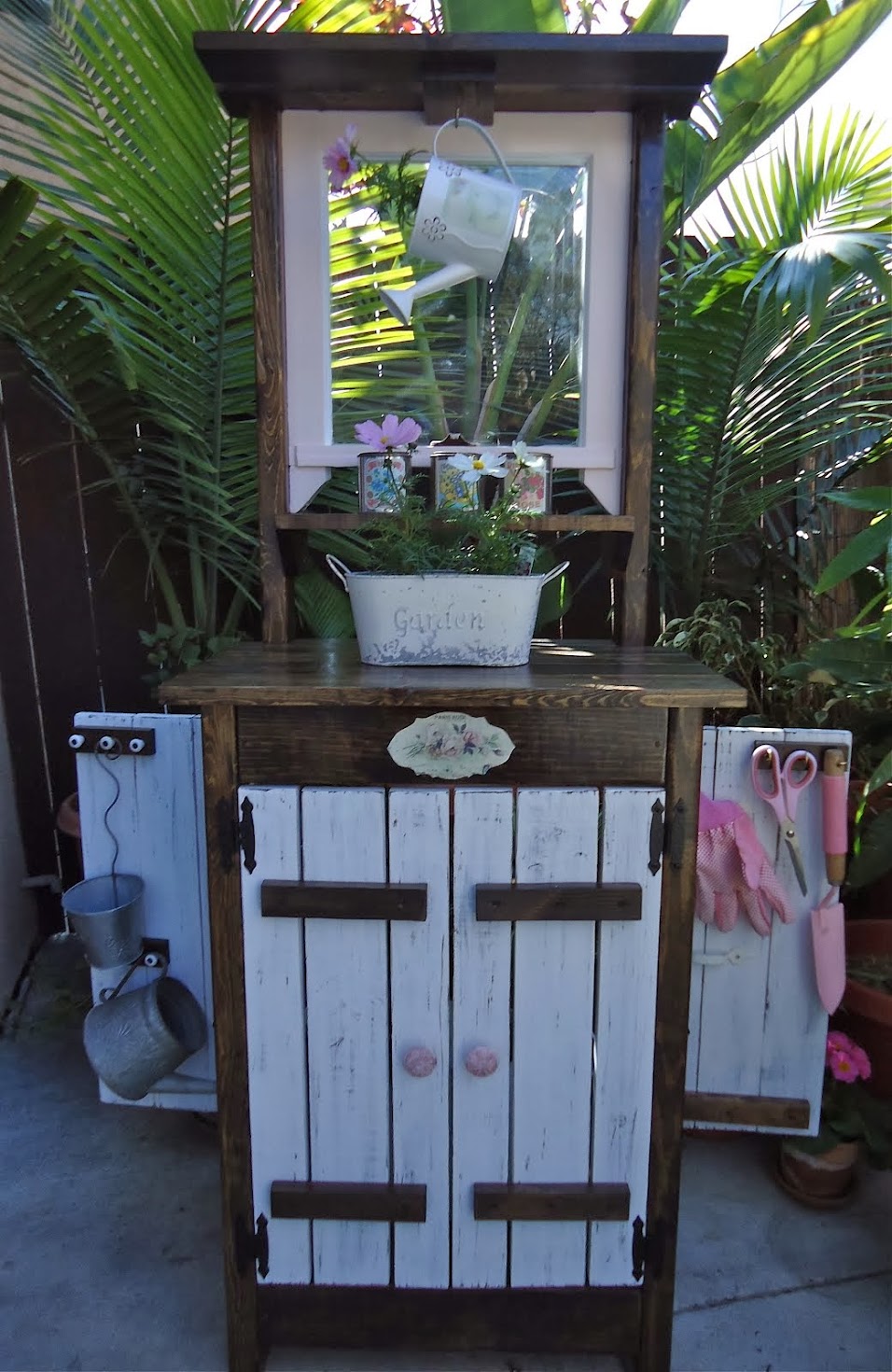 1920s Vintage Window Potting Bench - SOLD