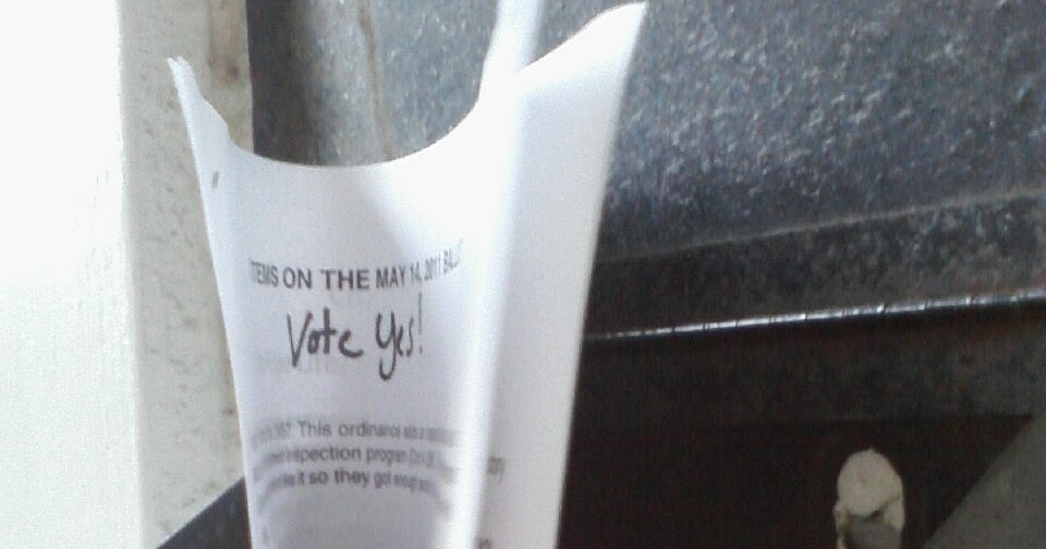 Terrell Daily Photo Political flyer in the mailbox. Is it illegal?