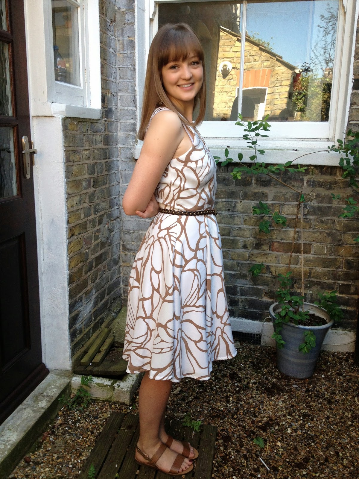 Diary of a Chainstitcher: Cupro Floral By Hand London Flora Dress with faux wrap bodice