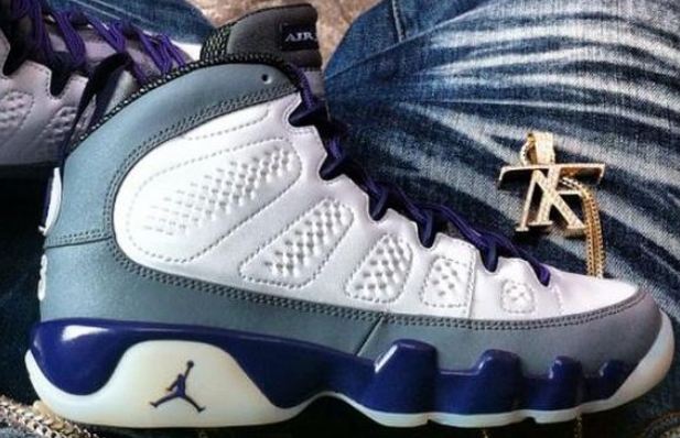 purple jordan 9s