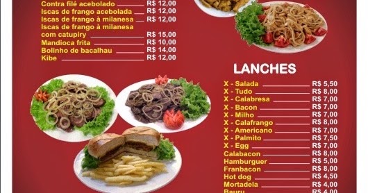 MODELO DE CARD PIO PARA RESTAURANTE E LANCHERIA GR TIS