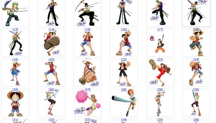 Mega Packs Renders de Anime One+Piece+Render