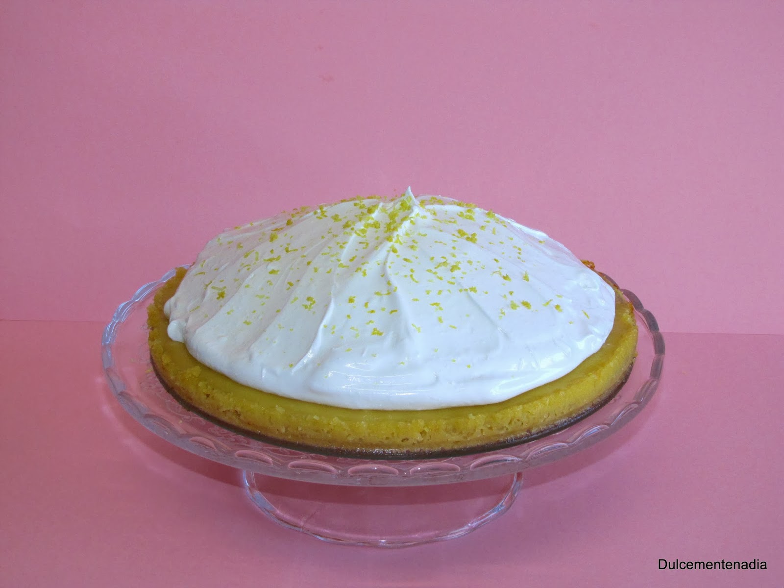 Dulcemente Nadia Tarta de limón con masa quebrada y merengue