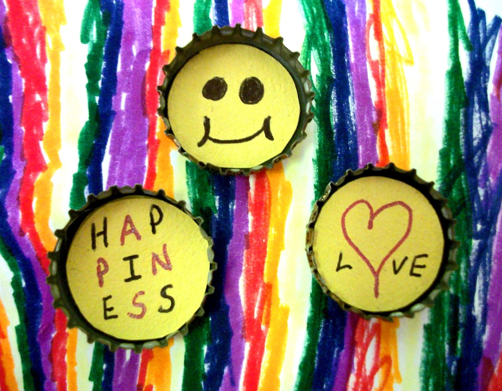 CJO Photo Bottle Cap Refrigerator