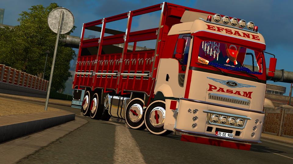 ETS 2 Ford Cargo 3230 Kırkayak + 1830 Çekici Modu. Fragmania Game