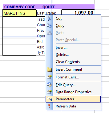 excel web query how to create excel dynamic web query excel web query parameters