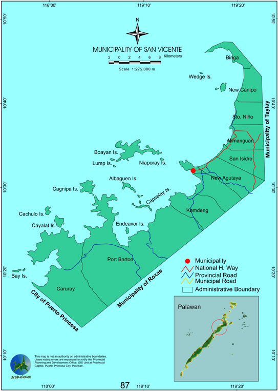 San Vicente Palawan Map Other Than Boracay: San Vicente Long Beach, Palawan