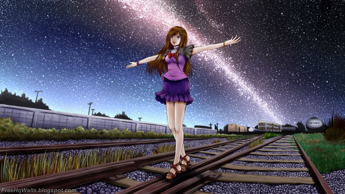 Anime Girl Fall in Love Expression | Free HD Wallpapers