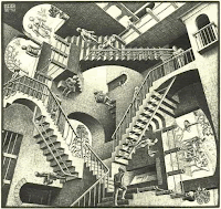 Escalera de Penrose, por Escher.