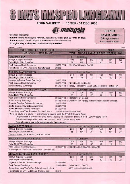 Brochure Langkawi