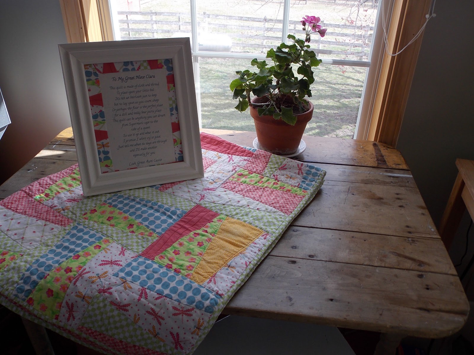 Once Upon A Rose Garden A Quilt & Poem for Baby Clara