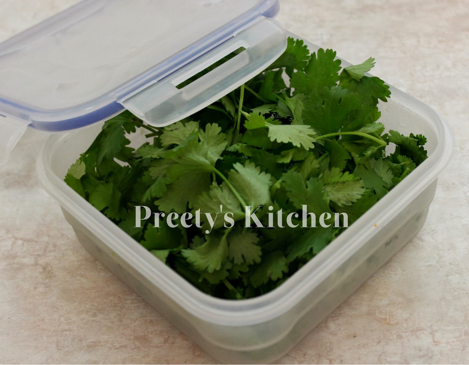 Preety's Kitchen How To Buy,Store & Freeze Fresh Cilantro