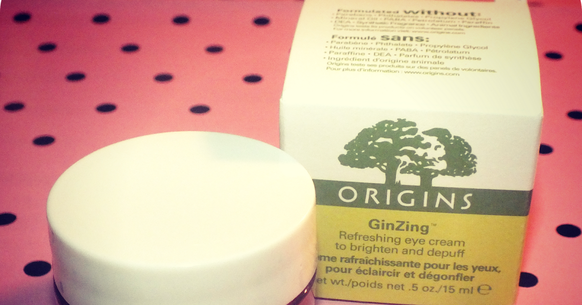 Origins GinZing Eye Cream I Know all the Words