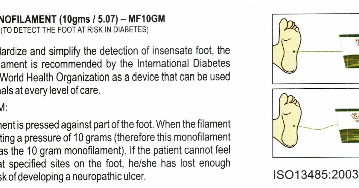 Diabetic Foot CARE management 10gms Monofilament for Diabetic patients