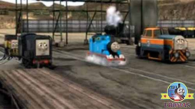 Thomas tank huffed heavily Sodor diesel engines were really sad now He want to make them happy again