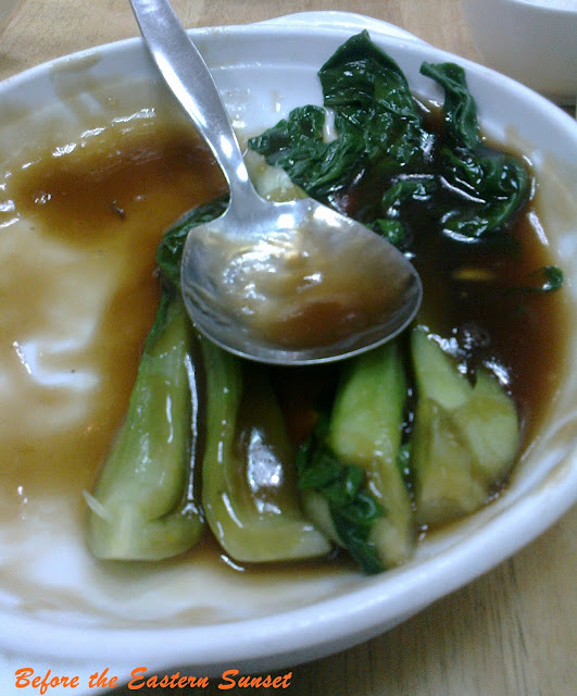 Taiwan pechay in oyster sauce at Binondo Chinatown