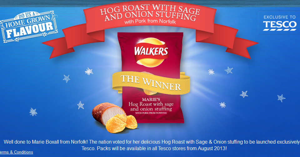 The Chip Report Contest Walker's Do Us A Home Grown Flavour Winner!