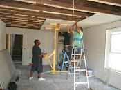 Learning how to hang sheetrock