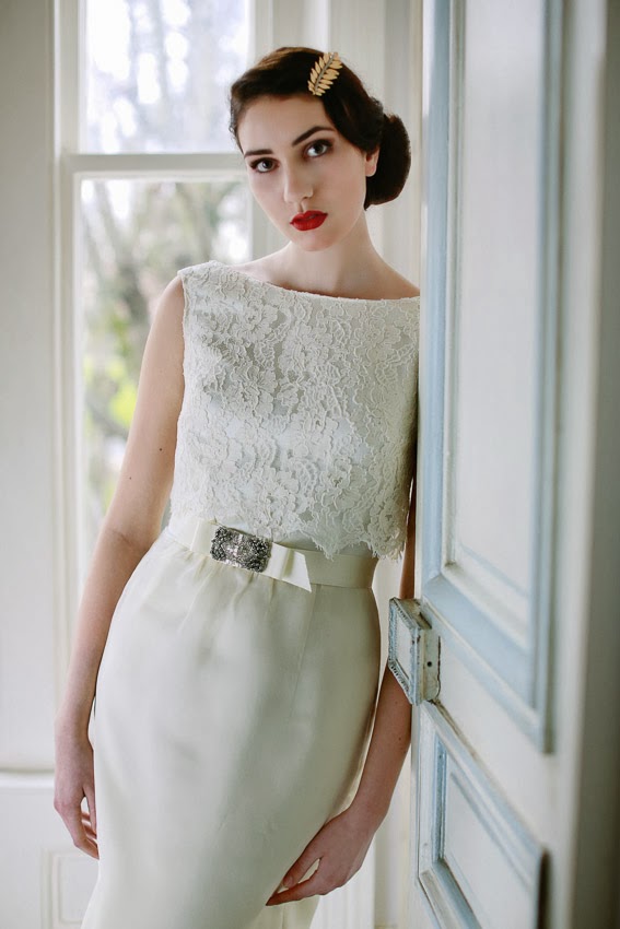 1960s style wedding dress