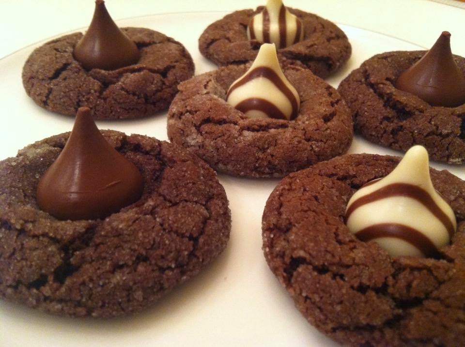 Sweet Brownie Queen Chocolate Kiss Cookies Peppermint, Hugs & Kisses
