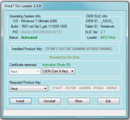 vista7 slic loader free download