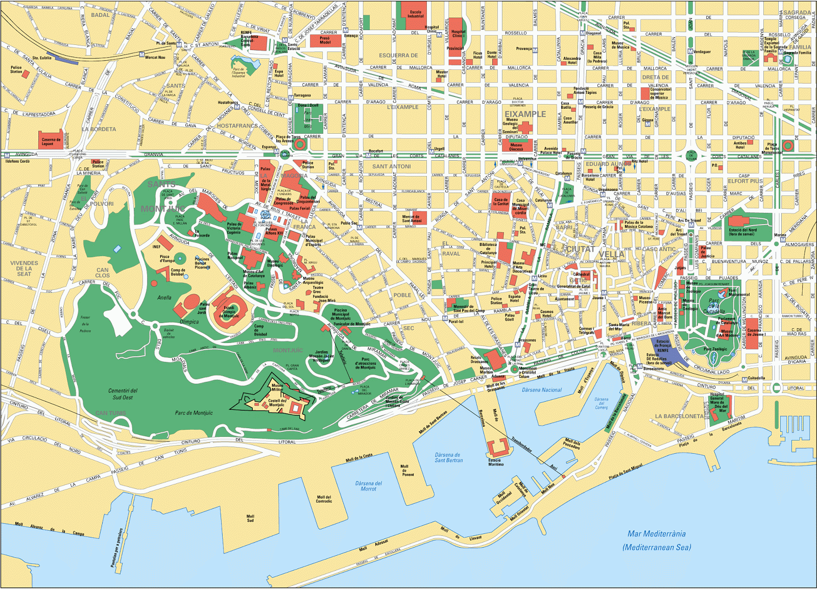 Download Barcelona Map Location Pictures