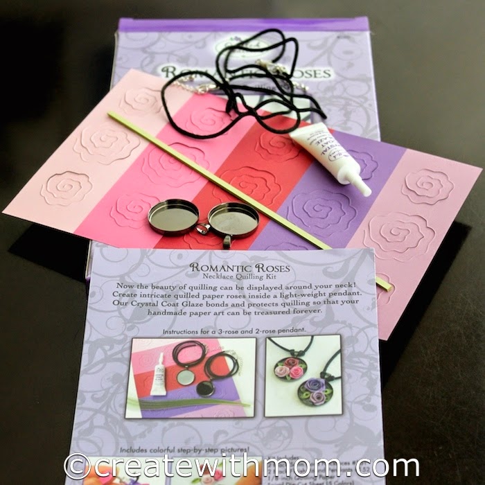 Create With Mom Quilled Jewelry Romantic Roses Necklace