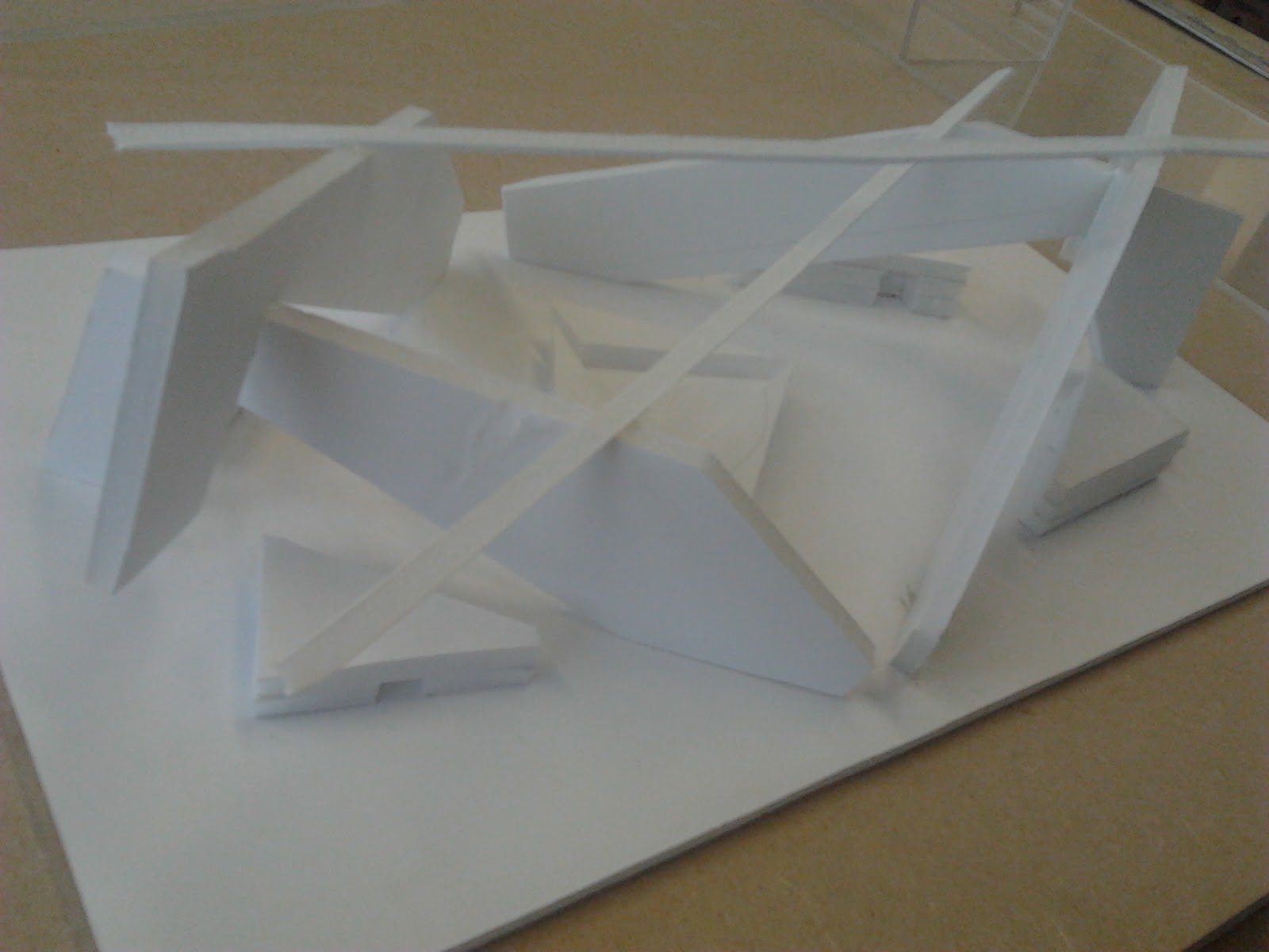 Art and Design Foundation Foam board model for interior