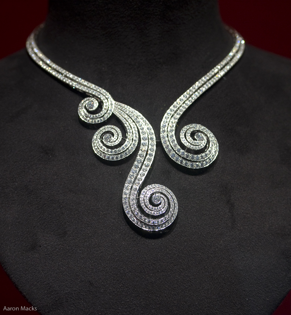titanium statement necklace stainless steel Collarbone