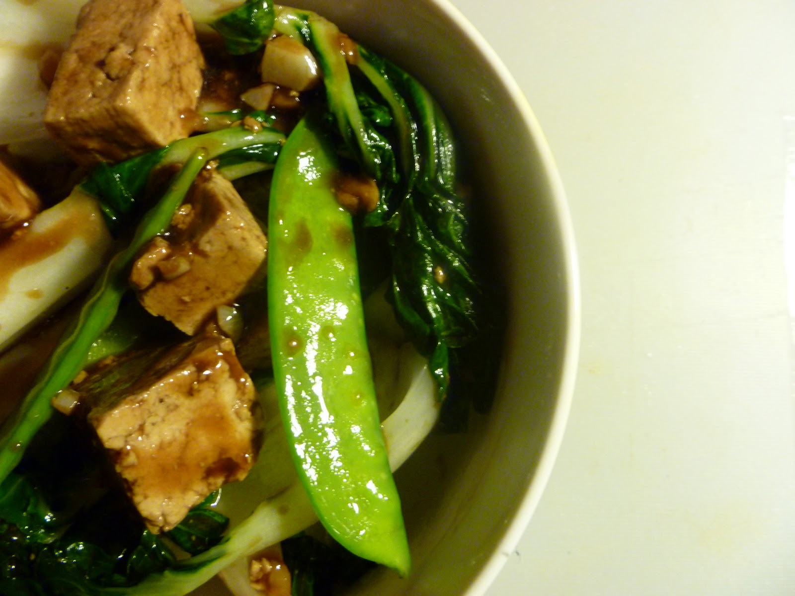 The Gourmet Student Baby Bok Choy and Tofu Stir Fry