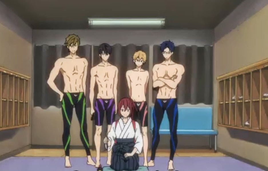 Watch Free! Iwatobi Swim Club Episode 5 Online - Trial in Open Water