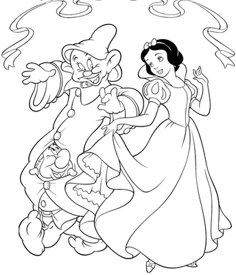 Disney Princess Snow White Coloring Page