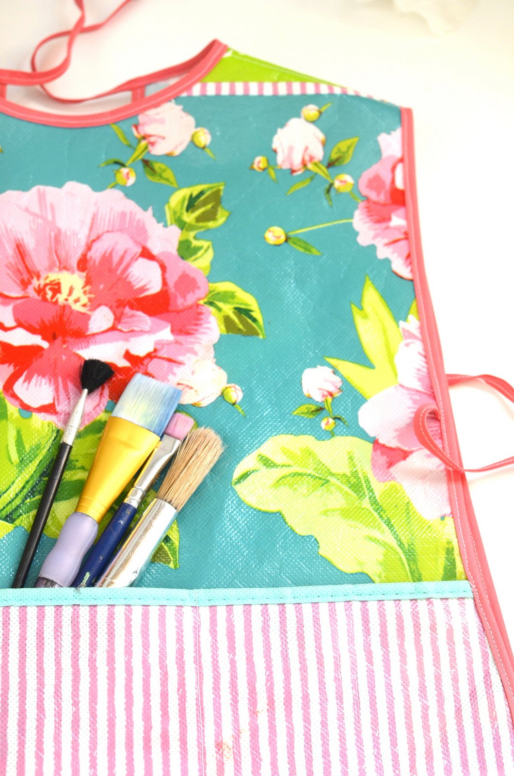 Jane of all Trades Kids' Art Smock made with reusable shopping bags a