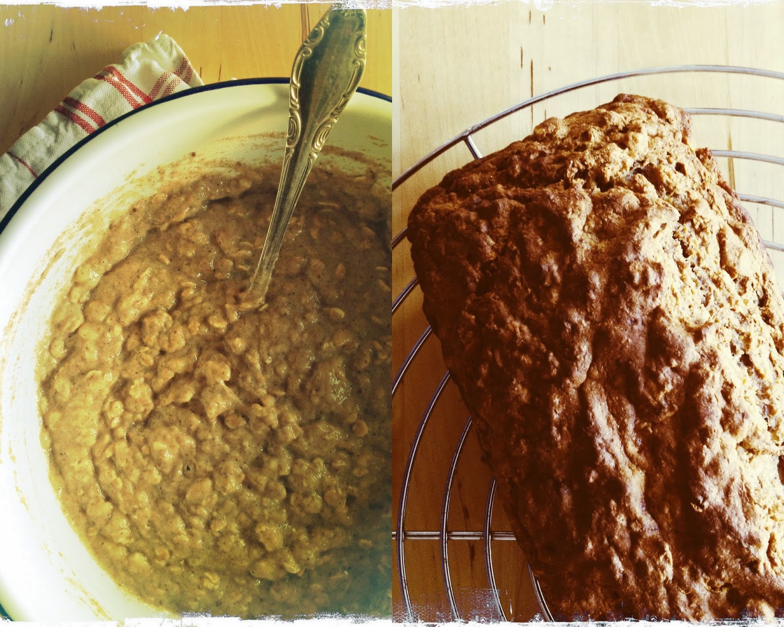 cooking casualties Whole Wheat Oatmeal Applesauce Banana Bread