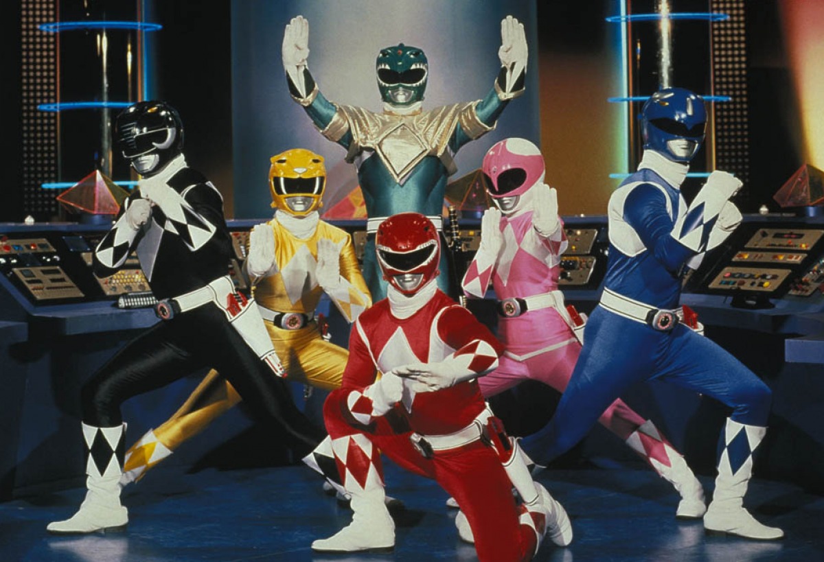 caution idiot at play a tribute to the power rangers on their 20th