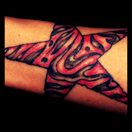 old tattoo macerata star old tattoo macerata star