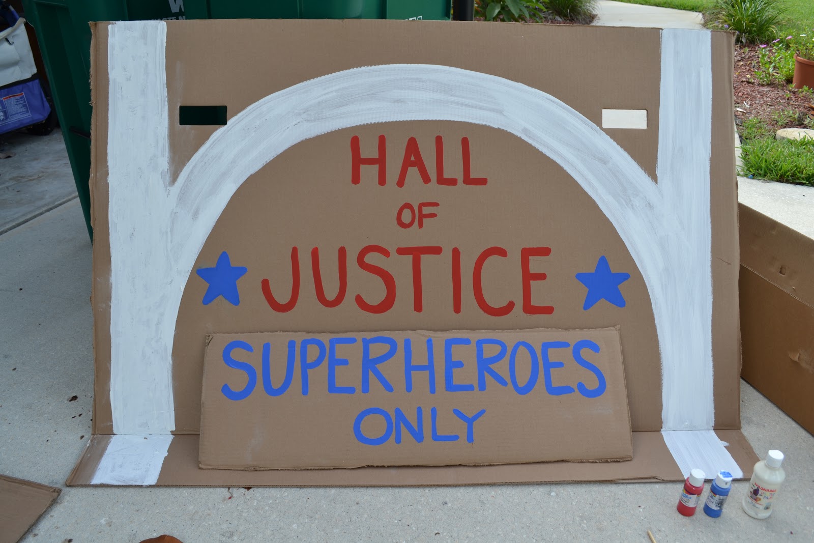 Blue Susan makes Superhero Headquarters Hall of Justice