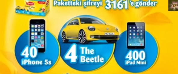 lipton şans öpücüğü çekilişi