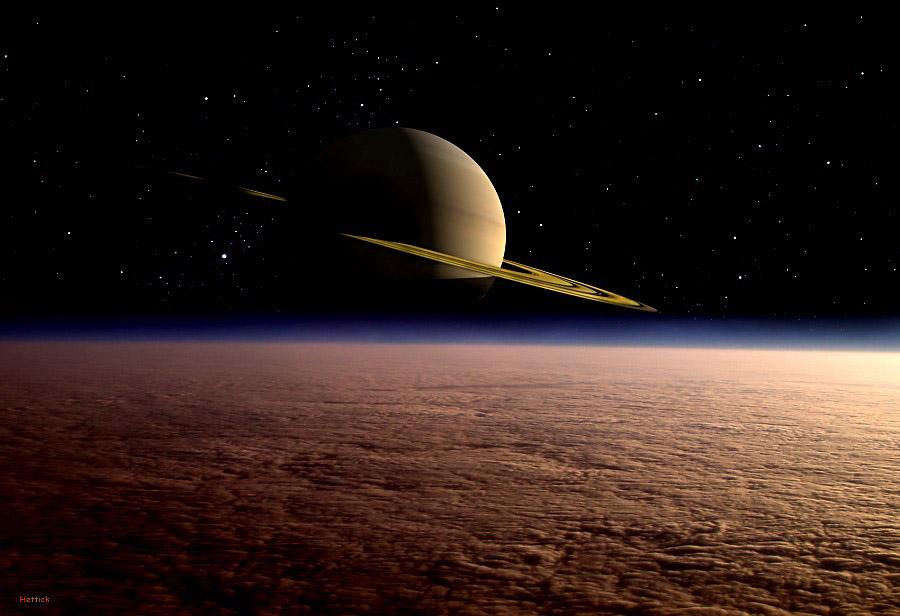 сатурн  с земли
