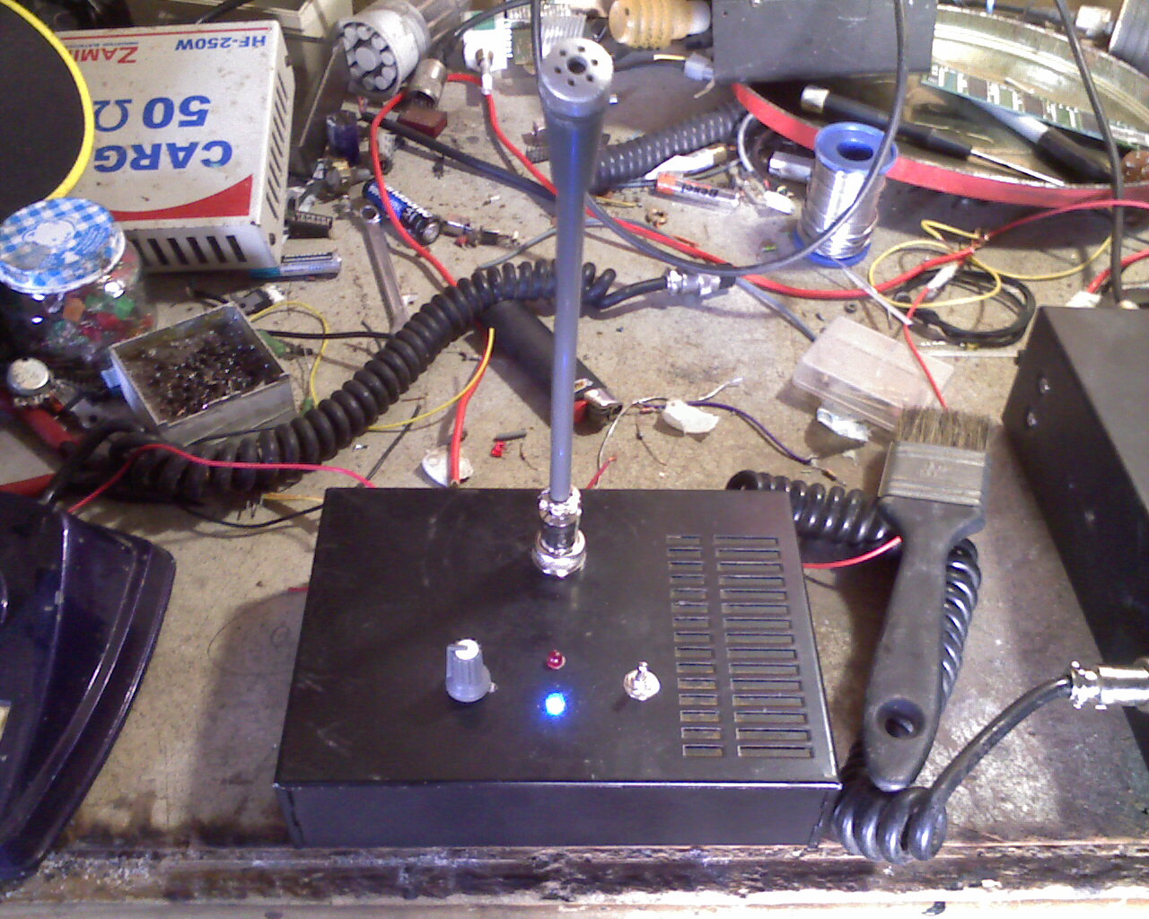 Antena Zero Microfone amplificado para rádio PX