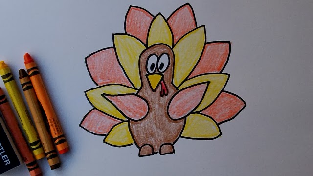 Learn how to draw a turkey, click here for a free video art lesson for kids